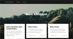 Desktop Screenshot of katiekleinman.com