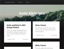 Tablet Screenshot of katiekleinman.com